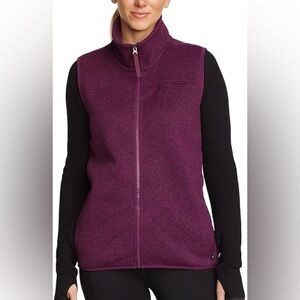Sears, size 8, purple vest, full front zip with pockets